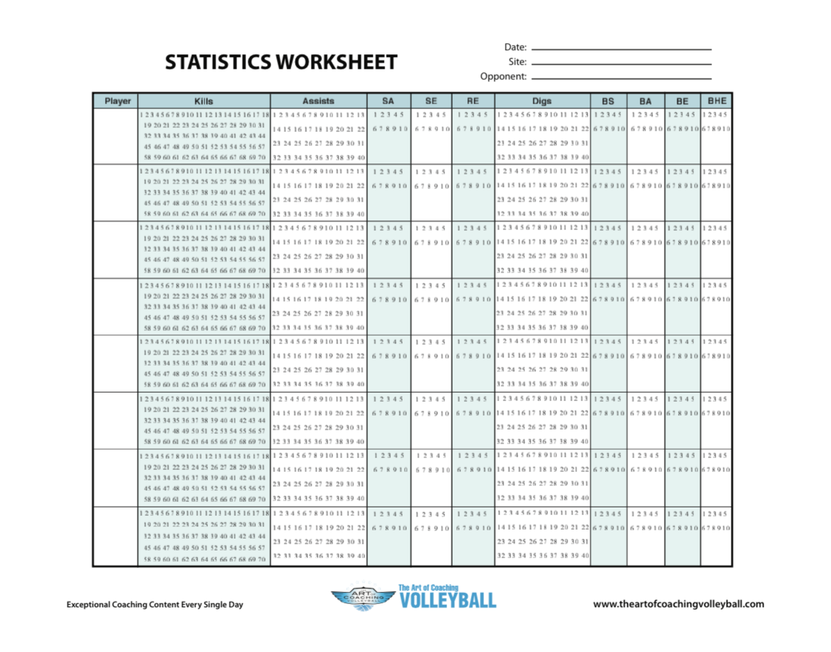 Statistics Worksheet